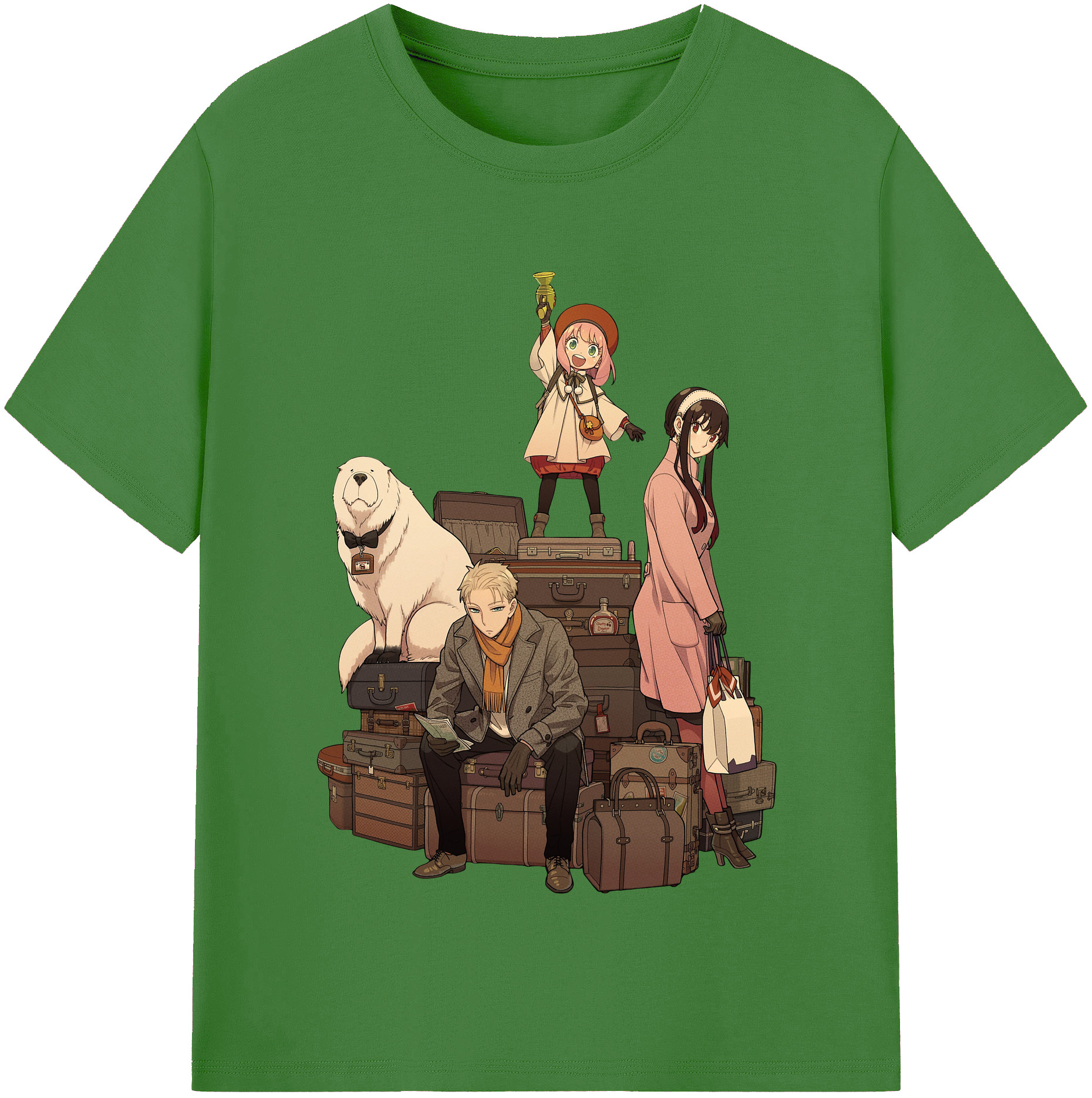 （画像用） SPY×FAMILY间谍家家酒 レディースカジュアルプリントTシャツ（綿100％）